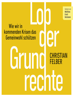cover image of Lob der Grundrechte
